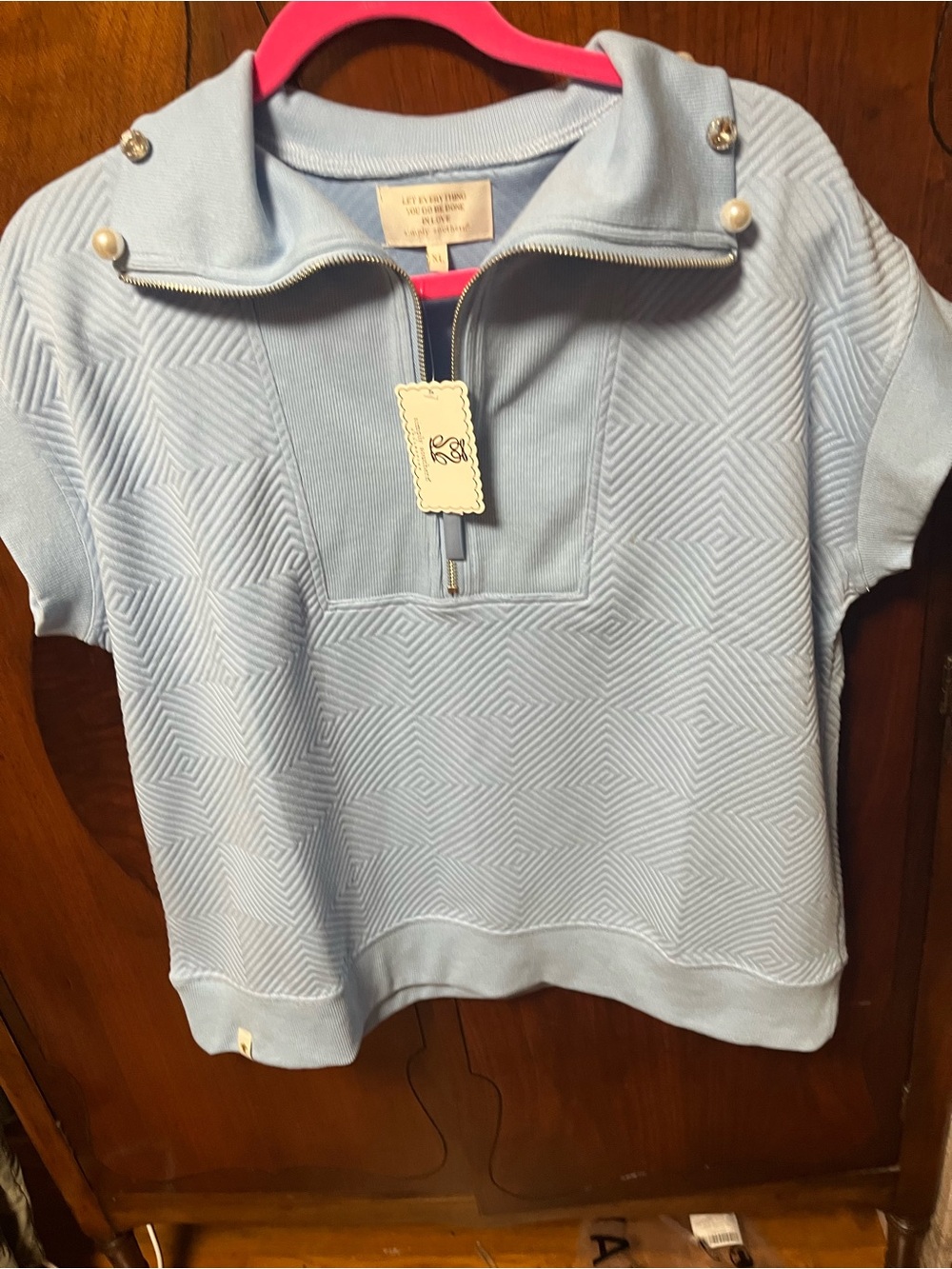 Light Blue Simply southern women’s  set with aTextured Top and bottom.